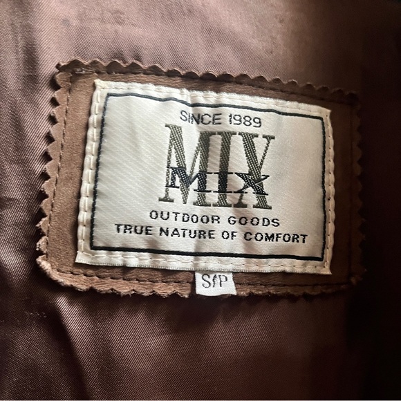 Vintage MIX leather ranch oversized jacket Sz L - Picture 8 of 14